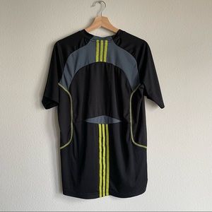 Adidas Men's Black with Yellow Clima Cool Active Shirt